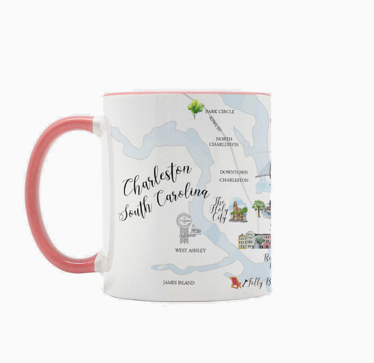 Charleston Map Mug by Dodeline Design