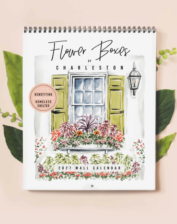 2027 Flower Boxes of Charleston Wall Calendar