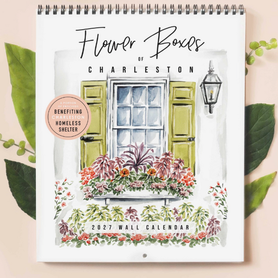 2027 Flower Boxes of Charleston Wall Calendar