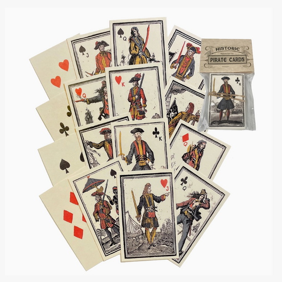 Pirate-Themed Reproduction Deck of Playing Cards