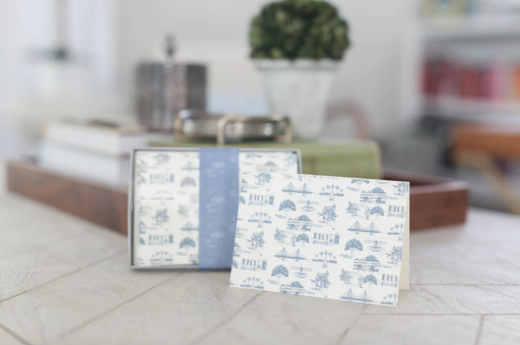 Toile Boxed Stationery Set by Dodeline Design