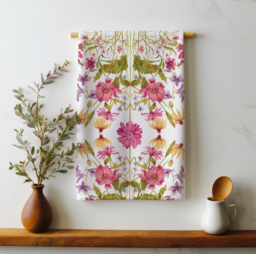 Tea Towels with artwork by Sarah Rose